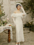 Shop 2025 ANNAKOO Off The Shoulder Lace Sheath Column Wedding Dress Under 189