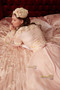 Shop 2025 ANNAKOO Long Sleeves Pink Lace Vintage Tea Length Tulle Wedding Dress Under 178