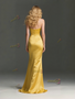 Shop 2025 ANNAKOO Yellow Sweetheart Ruffles Flower Satin Trumpet Mermaid Prom Dress With Slit Under 179