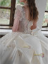 Shop 2025 Crystal Ball Gown Satin High Neck Short Sleeve Wedding Dress Under 399