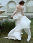 Shop 2025 ANNAKOO Chiffon A Line Spaghetti Straps Ivory Wedding Dress Under 159