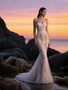 Shop 2025 ANNAKOO Champagne Lace Trumpet Mermaid Tulle Wedding Dress Under 218