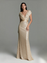 Shop 2025 ANNAKOO Champagne Off The Shoulder Sequin Trumpet Mermaid Prom Dress Under 139