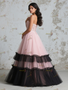Shop 2025 ANNAKOO Pink Sweetheart Lace Ruffles A Line Prom Dress Under 298
