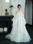 Romantic Off The Shoulder Tulle Appliques A Line Wedding Dress