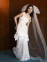 Shop 2025 ANNAKOO Column Sheath Straps Square Bow Tulle Wedding Dress Under 167