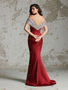 Shop 2025 ANNAKOO Satin Off The Shoulder Trumpet Mermaid Burgundy Prom Dress Under 259
