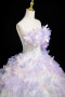 Shop 2025 ANNAKOO Lavender Tulle Flower A Line Sweetheart Prom Dress 