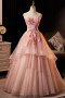 Shop 2025 ANNAKOO Pink Flower Princess Tulle Sweetheart Prom Dress Under 239