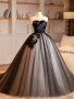 Shop 2025 ANNAKOO Black Tulle Flower A Line Sweetheart Prom Dress Under 179