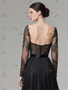 Shop 2025 ANNAKOO Black Tulle V Neck Lace A Line Long Sleeves Wedding Dress Under 198
