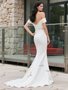 Shop 2025 ANNAKOO Elegant Off The Shoulder Satin Trumpet Mermaid Wedding Dress Under 159