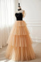 Shop 2025 ANNAKOO Off The Shoulder Black Champagne Tulle Prom Dress Under 169