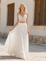 Shop 2025 ANNAKOO  Spaghetti Straps Lace Two Piece Chiffon Wedding Dress Under 189