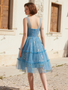 Shop 2025 ANANKOO V Neck Tulle Short Mini Ruffles Homecoming Dress Under 189