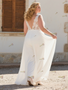 Shop 2025 ANNAKOO Lace V Neck Plus Size Chiffon Wedding Jumpsuit Under 189