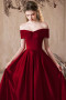 Shop 2025 ANNAKOO Burgundy Satin Long A Line Bow Prom Dress Under 149