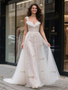 Shop 2025 ANNAKOO Straps Ruffles Sequin Tulle A Line Wedding Dress Under 189