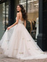 Shop 2025 ANNAKOO Spaghetti Straps Satin & Tulle A Line Wedding Dress Under 169
