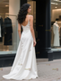 Shop 2025 ANNAKOO Spaghetti Straps Trumpet Mermaid Satin Wedding Dress Under 189