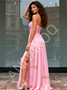 Shop 2025 ANNAKOO Pink Ruched Strapless A Line Bridesmaid Dress With Slit Under 99