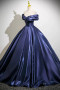 Shop 2025 ANNAKOO Satin A Line Flower Purple Satin Long Prom Dress Under 178