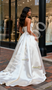 Shop 2025 ANNAKOO Sweetheart A Line Bow Corset Satin Wedding Dress With Slit Under 198