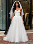 Shop 2025 ANNAKOO Sweetheart Corset Satin Top A Line Tulle Wedding Dress Under 189