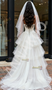 Shop 2025 ANNAKOO Sweetheart Corset Satin A Line Tulle Layers Wedding Dress With Slit Under 219