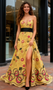 Shop 2025 ANNAKOO Yellow Sweetheart Embroidery A Line Prom Dress With Slit Under 249