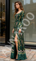 Shop 2025 ANNAKOO Long Sleeve Green Square A Line Embroidery Prom Dress With Slit Under 198