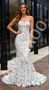 Shop 2025 ANNAKOO White Beading Crystal Trumpet Mermaid Strapless Prom Dress Under 198