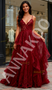 Shop 2025 ANNAKOO Spaghetti Straps Lace Layers Burgundy A Line Prom Dress Under 179