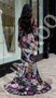 Shop 2025 Annakoo Long Sleeve Trumpet Mermaid V Neck Floral Prom Dress Under 279