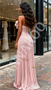 Shop 2025 ANNAKOO Flower A Line Pink Sweetheart Chiffon Pleats Prom Dress Under 229
