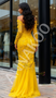 Shop 2025 ANNAKOO Yellow Sweetheart Long Sleeve Trumpet Mermaid Prom Dress Under 298