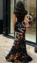 Shop 2025 ANNAKOO Black Cap Sleeves Sweetheart Beading Orange Flower Prom Dress Under 279