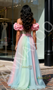 Shop 2025 ANNAKOO Off The Shoulder Ombre Pink A Line Tulle Prom Dress Under 259