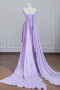 Shop 2025 ANNAKOO Lilac Strapless Shawl Satin Trumpet Mermaid Prom Dress Under 169