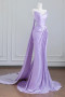 Shop 2025 ANNAKOO Lilac Strapless Shawl Satin Trumpet Mermaid Prom Dress Under 169