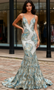 Shop 2025 ANNAKOO Green Spaghetti Straps Beading Pleats Trumpet Mermaid Prom Dress Under 249