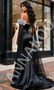 Shop 2025 ANNAKOO Off The Shoulder Black Shawl Trumpet Mermaid Beading Prom Dress Under 599