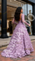Shop 2025 ANNAKOO Purple Long Sleeve Scoop A Line Flower Tulle Prom Dress Under 298