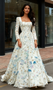 Shop 2025 ANNAKOO Long Sleeve Square A Line Floral White Prom Dress Under 279