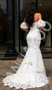 Shop 2025 ANNAKOO Sweetheart Lace Puffy Sleeve Trumpet Mermaid Wedding Dress Under 249