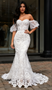 Shop 2025 ANNAKOO Sweetheart Lace Puffy Sleeve Trumpet Mermaid Wedding Dress Under 249