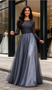 Shop 2026 ANNAKOO Gray Tulle A Line Long Sleeve Simple Prom Dress Under 149