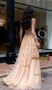 Shop 2026 ANNAKOO Beading Long Sleeve Square A Line Champagne Prom Dress Under 459