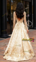 Shop 2026 ANNAKOO Gold Long Sleeve Deep V Neck Sequin Tulle A Line Prom Dress Under 239