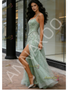 Shop 2026 ANNAKOO Mint Green Tulle Spaghetti Straps Beading A Line Prom Dress Under 399